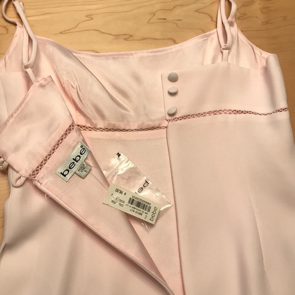 BEBE Beautiful 2-Pc Pink Top and Skirt Set Sz 8 - Picture 5 of 16